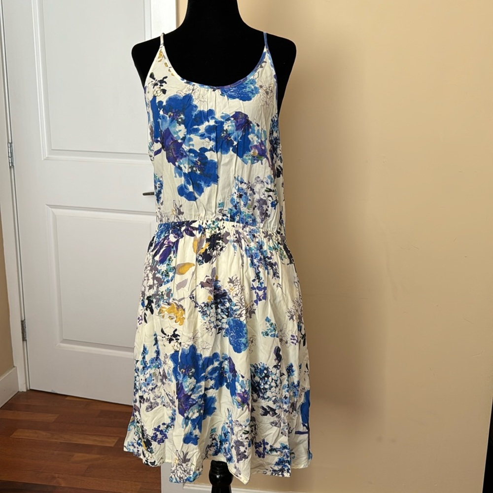 Esley Strappy Floral Flare Dress
